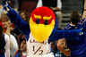 LAS VEGAS - NOVEMBER 27:  Kansas Jayhawks mascot Baby Jay dances during the team's 87-79 victory over the Arizona Wildcats in the championship game of the Las Vegas Invitational at The Orleans Arena November 27 2010 in Las Vegas Nevada.  (Photo by Ethan Miller/Getty Images)