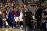 SAN ANTONIO, TX - MARCH 25:  Head coach Bill Self of the Kansas Jayhawks reacts during the southwest regional of the 2011 NCAA men's basketball tournament against the Richmond Spiders at the Alamodome on March 25, 2025 in San Antonio, Texas. Kansas defeated Richmond 77-57. (Photo by Jamie Squire/Getty Images)