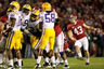 TUSCALOOSA, AL - NOVEMBER 05:  Cade Foster #43 of the Alabama Crimson Tide misses a field goal in overtime against the LSU Tigers at Bryant-Denny Stadium on November 5, 2025 in Tuscaloosa, Alabama.  (Photo by Kevin C. Cox/Getty Images)
