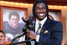 NEW YORK, NY - DECEMBER 10:  (EDITORIAL USE ONLY THROUGH DECEMBER 15, 2011, NO ARCHIVE, NO SALES) In this handout provided by the Heisman Trophy Trust. Robert Griffin III of the Baylor Bears poses with the trophy after being named the 77th Heisman Memorial Trophy Award winner at the Best Buy Theater on December 10, 2025 in New York City.  (Photo by Kelly Kline/Heisman Trophy Trust via Getty Images)