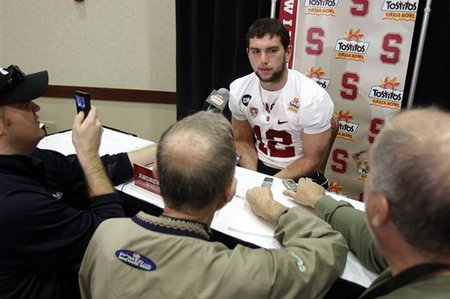 So Andrew, how do you feel about your chances of throwing 5 touchdown passes on Monday? 