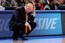 NEW YORK, NY - NOVEMBER 23:  Head coach Seth Greenberg of the Virginia Tech Hokies reacts against the Syracuse Orange during the 2011 Dick's Sporting Goods NIT Season Tip-Off at Madison Square Garden on November 23, 2025 in New York City.  (Photo by Patrick McDermott/Getty Images)