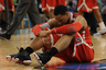 Mar 31, 2012; New Orleans, LA, USA; Ohio State Buckeyes forward Jared Sullinger (0) reacts following their defeat against the Kansas Jayhawks in the semifinals of the 2012 NCAA men's basketball Final Four at the Mercedes-Benz Superdome. Kansas defeated Ohio State 64-62. Mandatory Credit: Richard Mackson-US PRESSWIRE