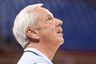 Mar 22, 2012; St. Louis, MO, USA; North Carolina Tar Heels head coach Roy Williams looks on during practice the day before the semifinals of the midwest region of the 2012 NCAA men's basketball tournament at the Edward Jones Dome.  Mandatory Credit: Jeff Curry-US PRESSWIRE