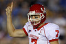PASADENA CA - SEPTEMBER 18:  Quarterback Case Keenum #7 of the Houston Cougars signals in the game against the UCLA Bruins in the second quarter at the Rose Bowl on September 18 2010 in Pasadena California.  UCLA won 31-13.  (Photo by Stephen Dunn/Getty Images)