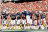 AUBURN AL - OCTOBER 23:  Quarterback Cameron Newton #2 of the Auburn Tigers huddles the offense against the LSU Tigers at Jordan-Hare Stadium on October 23 2010 in Auburn Alabama.  (Photo by Kevin C. Cox/Getty Images)