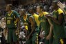 The Baylor bench celebrates a score during the first half of an NCAA college basketball game Saturday, Feb. 5, 2011, against Texas A&M in College Station, Texas.    (AP Photo/Jon Eilts)