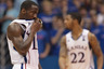 LAWRENCE KS - JANUARY 22:  Tyshawn Taylor #10 of the Kansas Jayhawks racts after a foul during the game against the Texas Longhorns on January 22 2011 at Allen Fieldhouse in Lawrence Kansas.  (Photo by Jamie Squire/Getty Images)
