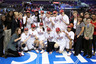LOS ANGELES, CA - MARCH 12: The Stanford Cardinal celebrate after the Cardinal defeat the UCLA Bruins 64-55 to win in the championship game of the 2011 Pacific Life Pac-10 Women's Basketball Tournament at Staples Center on March 12, 2025 in Los Angeles, California.  (Photo by Jeff Gross/Getty Images)