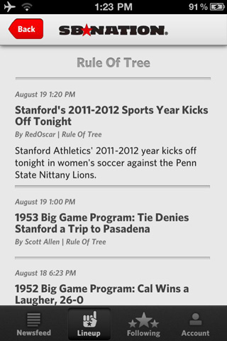 SB Nation iPhone app